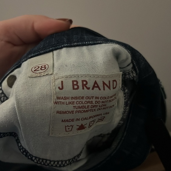 J BRAND Cigarette Leg Low Rise Blue Jeans Size 28 - Picture 6 of 10